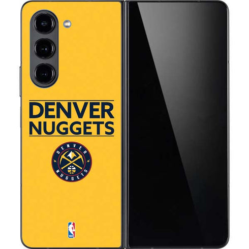 NBA Denver Nuggets Standard - Blue Galaxy Z Fold5 5G Skin